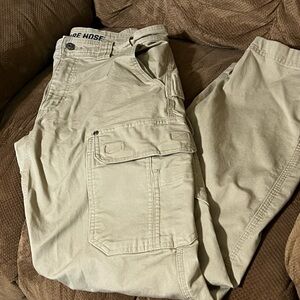 Duluth Flex Fire Hose Cargo Pants 32x34 Desert Khaki Standard Fit Like New